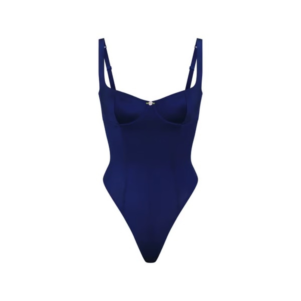 NWT SATIN BODYSUIT - XS